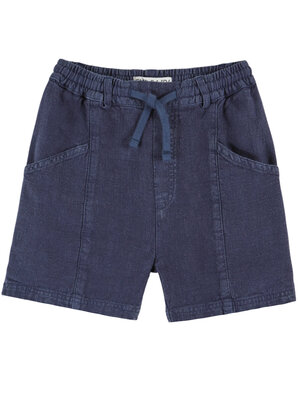 Emile & ida Linen Shorts Navy