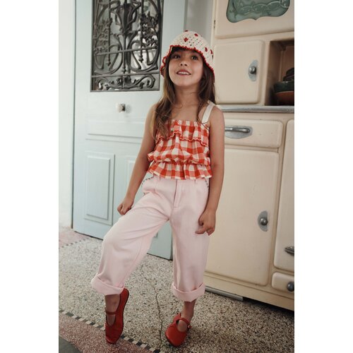 Emile Et Ida Geruite top met ruffles