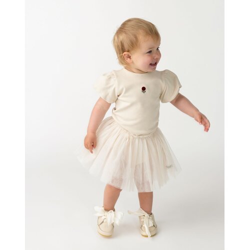 Donsje Romper met korte pofmouw