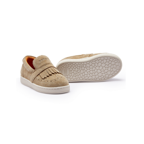 Donsje Leren loafers in suède
