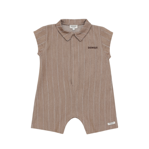 Donsje Kajani Playsuit | Milk Chocolate Striped