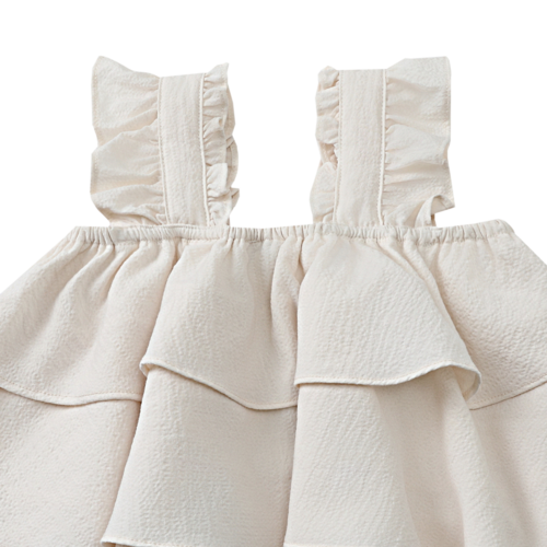 Donsje Mouwloze gelaagde top