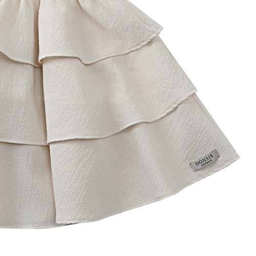 Donsje Mouwloze gelaagde top