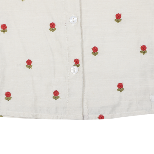 Donsje Blouse met geborduurde bloemen