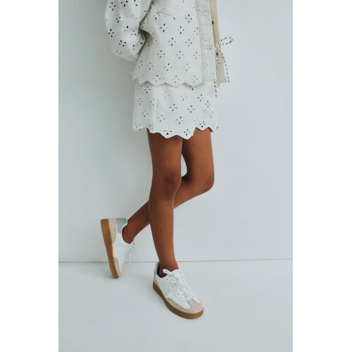 the new society Lichte denim short met details