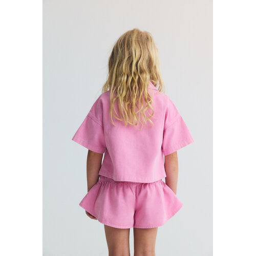 the new society Roze denim short