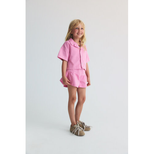 the new society Roze denim short