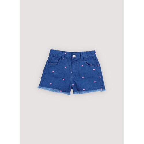 the new society Denim short met hartjes