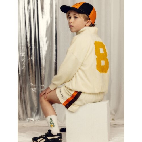 Mini Rodini Badstof sweater met rits