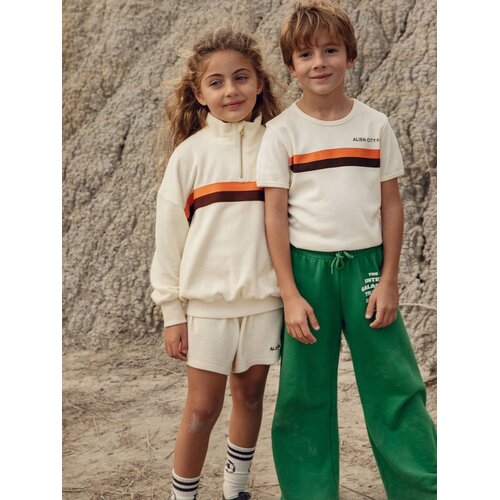 Mini Rodini Badstof sweater met rits