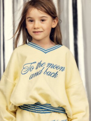 Mini Rodini To The Moon Sweatshirt | Yellow