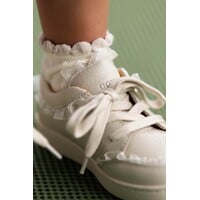 Lisel Sneakers | Off White Leather