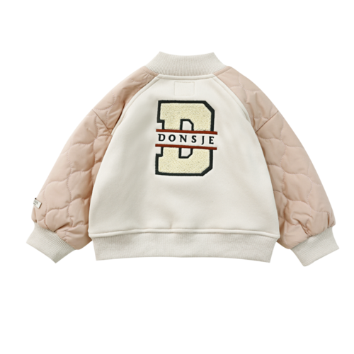 Donsje Licht roze jasje met sporty bunny Donsje Licht roze jasje met sporty bunny