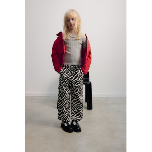 the new society Stoere cargo broek met all-over zebra print the new society Stoere cargo broek met all-over zebra print