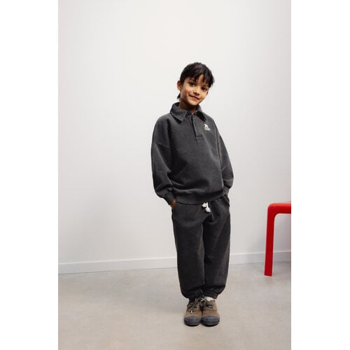 the new society Zwarte fleece jogger the new society Zwarte fleece jogger