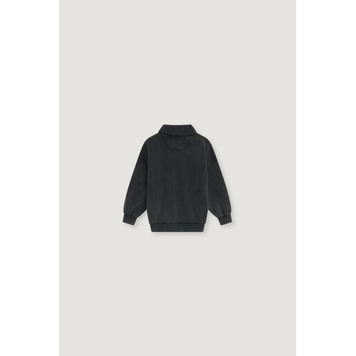 the new society Polo sweater in het zwart