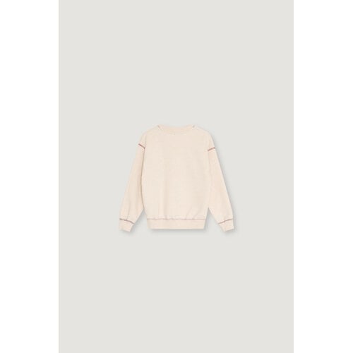 the new society Logo sweater in licht beige the new society Logo sweater in licht beige