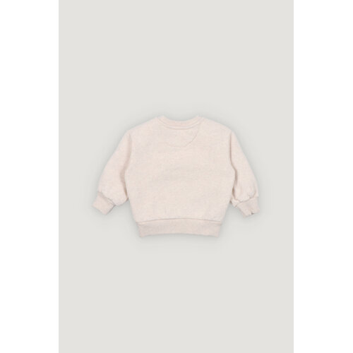 the new society Logo baby sweater in licht beige