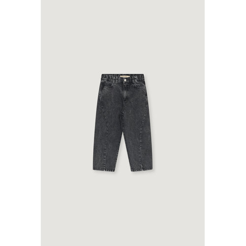 the new society Grijze denim broek met zakken