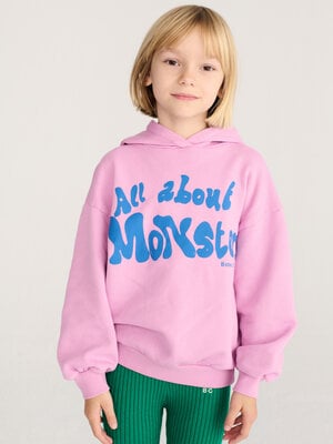 Bobo Choses All About Monsters Hoodie | Pink Bobo Choses All About Monsters Hoodie | Pink