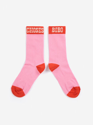 Bobo Choses Bobo Choses Pop Long Socks | Fuchsia Bobo Choses Bobo Choses Pop Long Socks | Fuchsia