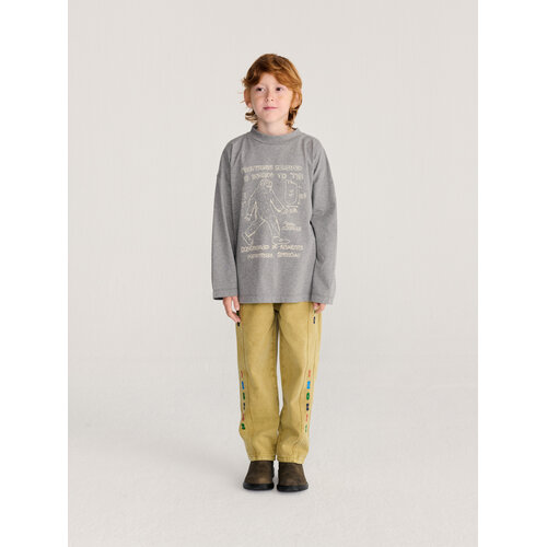 Bobo Choses Stoere denim broek in khaki