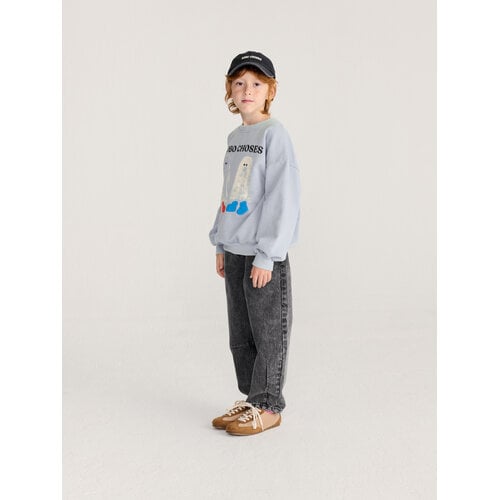 Bobo Choses Licht blauwe sweater met opdruk Bobo Choses Licht blauwe sweater met opdruk