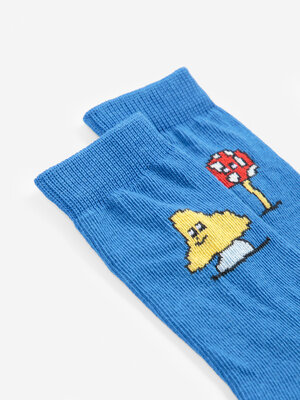 Bobo Choses Mush Monster Long Socks | Blue Bobo Choses Mush Monster Long Socks | Blue