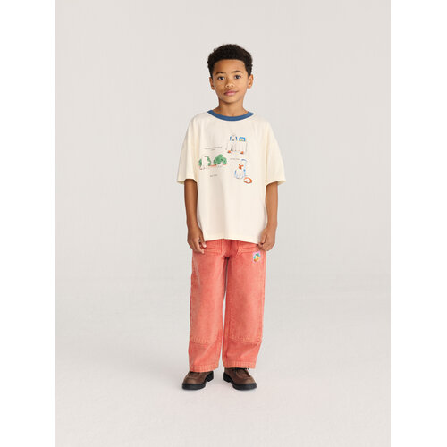Bobo Choses Stoere rode denim broek