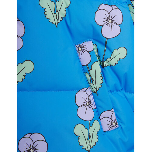 Mini Rodini Korte puffer met bloemenprint Mini Rodini Korte puffer met bloemenprint