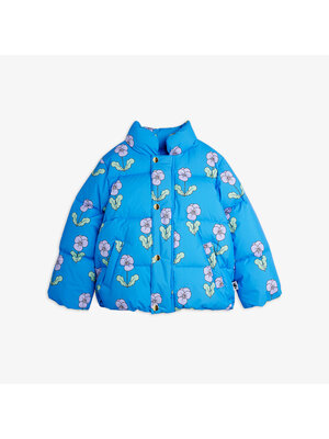Mini Rodini Violas Aop Citypuffer | Blue Mini Rodini Violas Aop Citypuffer | Blue