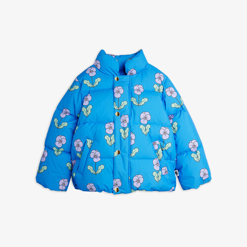 Mini Rodini Violas Aop Citypuffer | Blue Mini Rodini Violas Aop Citypuffer | Blue