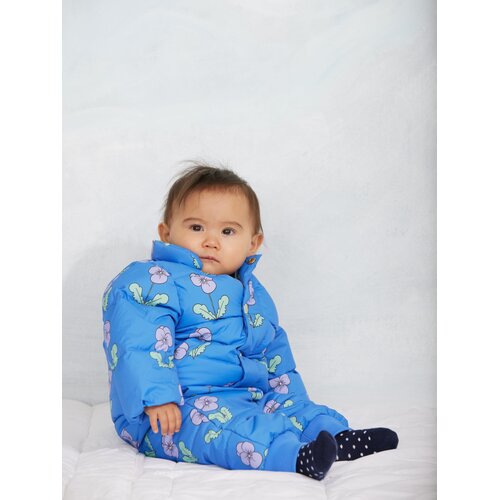 Mini Rodini Korte puffer met bloemenprint Mini Rodini Korte puffer met bloemenprint