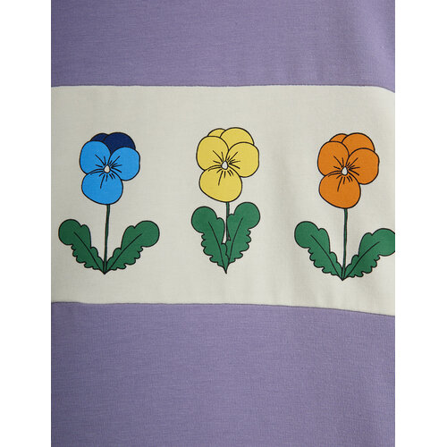 Mini Rodini Paarse longsleeve met viooltjes Mini Rodini Paarse longsleeve met viooltjes