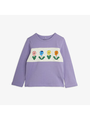 Mini Rodini Violas Panel Ls Top | Purple