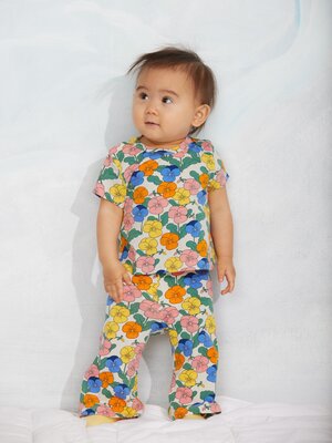 Mini Rodini Violas Aop Ss Tee | Multi