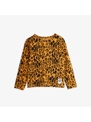 Mini Rodini Basic Leopard Ls Tee Tencel | Beige Mini Rodini Basic Leopard Ls Tee Tencel | Beige