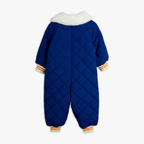 Mini Rodini Gewatteerd baby pakje met kraag Mini Rodini Gewatteerd baby pakje met kraag