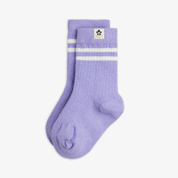 Wool Rib 1-Pack Socks | Purple