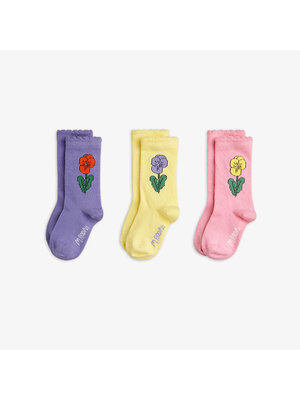 Mini Rodini Violas 3-Pack Socks | Multi Mini Rodini Violas 3-Pack Socks | Multi