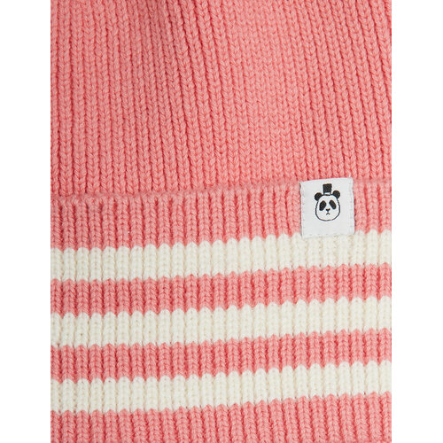 Mini Rodini Gebreide roze wollen beanie Mini Rodini Gebreide roze wollen beanie