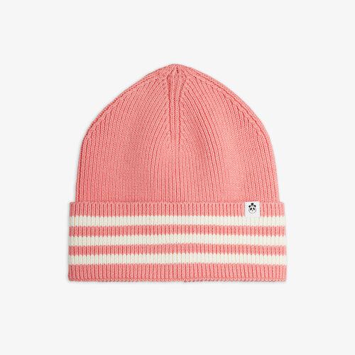 Mini Rodini Knitted Wool Blend Beanie | Pink Mini Rodini Knitted Wool Blend Beanie | Pink
