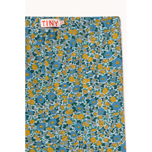 Tinycottons Flared rib legging in bloemen print
