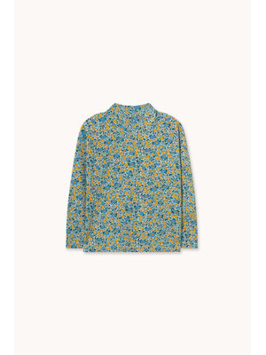 Tinycottons Flower Pattern Rib Mockneck