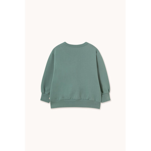 Tinycottons Groen sweatshirt met hondjes opdruk Tinycottons Groen sweatshirt met hondjes opdruk