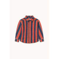 Red Stripes Denim Shirt