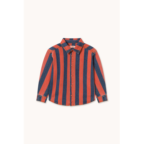 Tinycottons Red Stripes Denim Shirt Tinycottons Red Stripes Denim Shirt