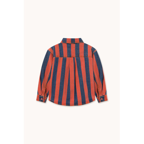 Tinycottons Rood gestreept denim shirt Tinycottons Rood gestreept denim shirt