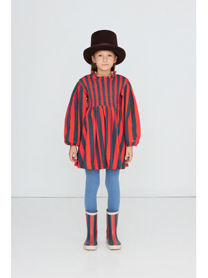 Tinycottons Red-Blue Stripes Dress Tinycottons Red-Blue Stripes Dress
