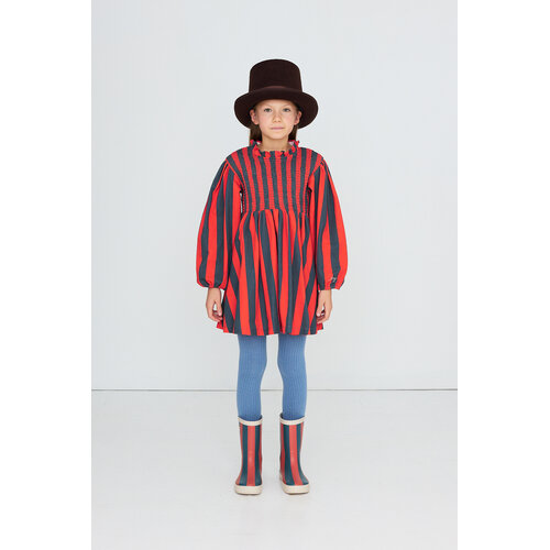 Tinycottons Red-Blue Stripes Dress Tinycottons Red-Blue Stripes Dress
